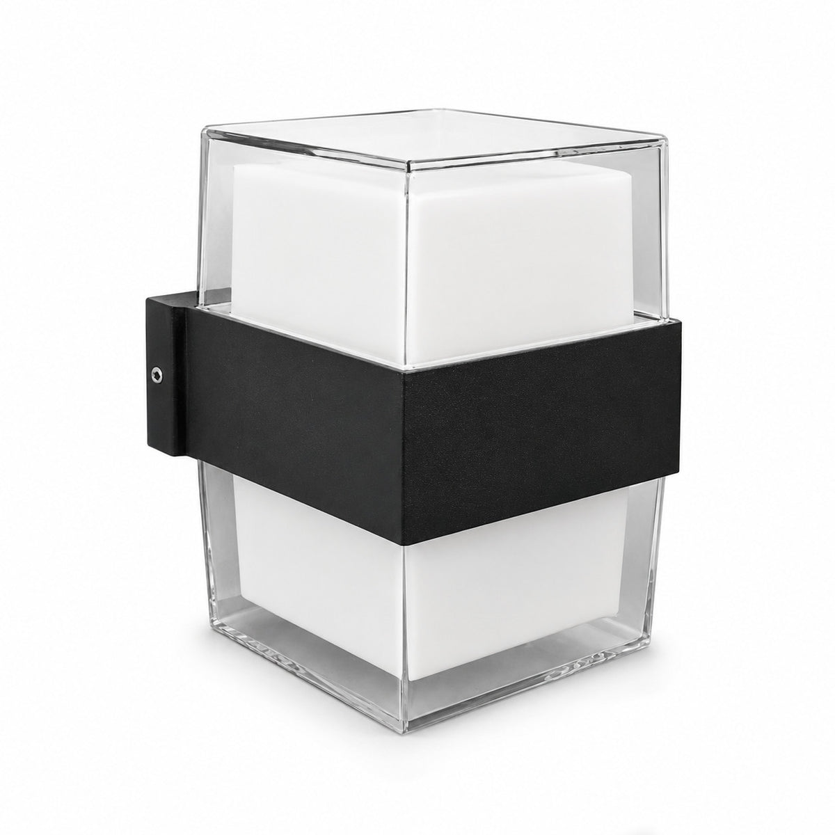 APPLIQUE LED 105W ESTERNO LAMPADA PARETE NERA IP65 3000K 4000K 6000K ET-31700