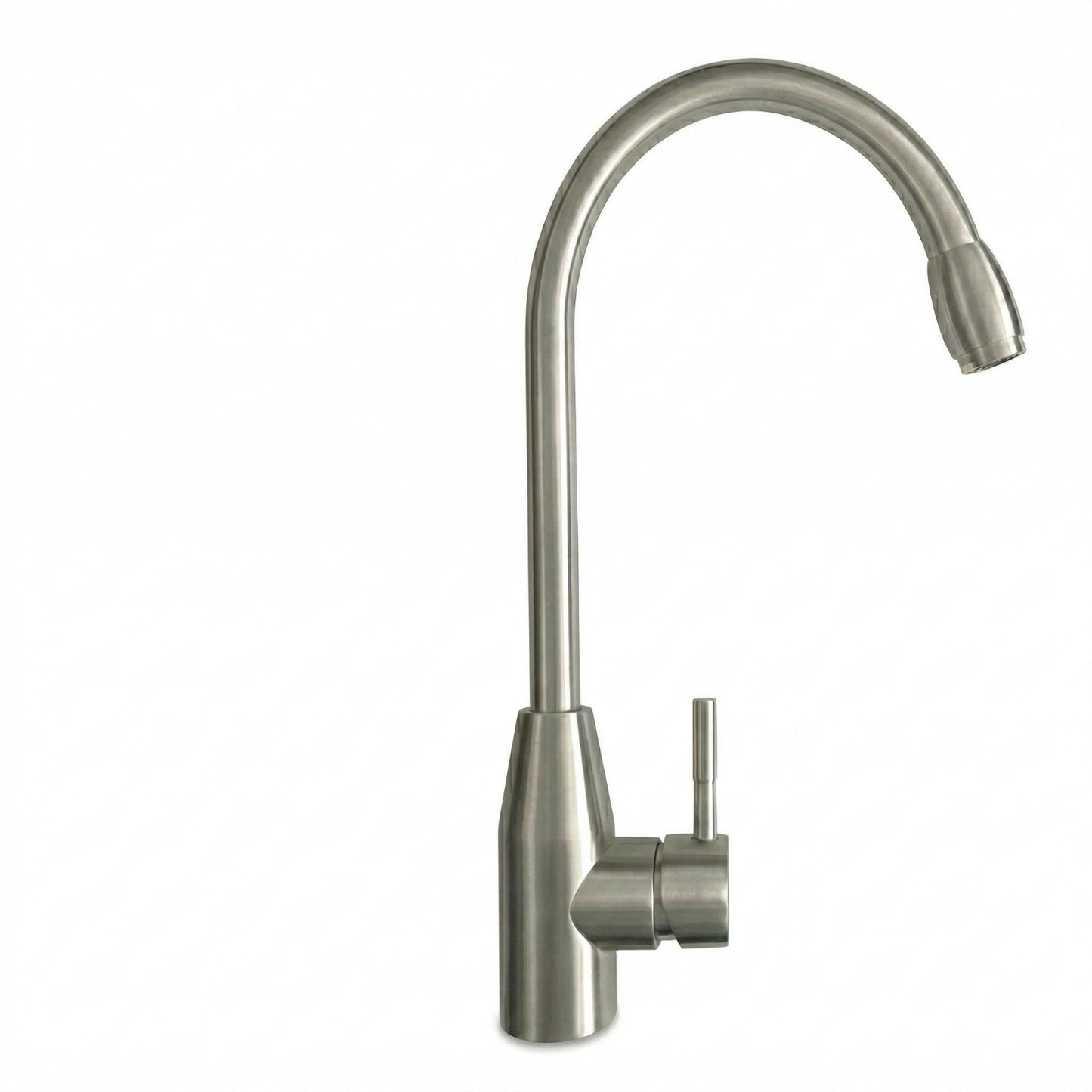ROBINET MITIGEUR DE CUISINE MONOCOMMANDE CHROMÉ COL DE CYGNE PIVOTANT EAU 8066