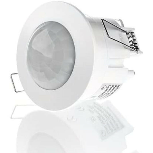 DÉTECTEUR DE MOUVEMENT ENCASTRABLE INFRAROUGE PIR IP44 1200W 360° PIR CRÉPUSCULAIRE 6M