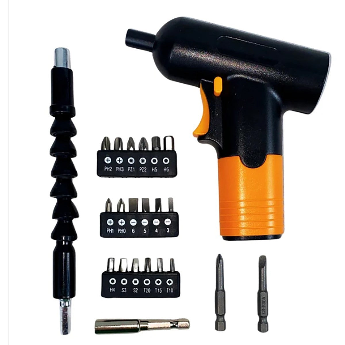 MINI TRAPANO AVVITATORE RICARICABILE CORDLESS KIT PUNTE USB CASA FAI DA TE
