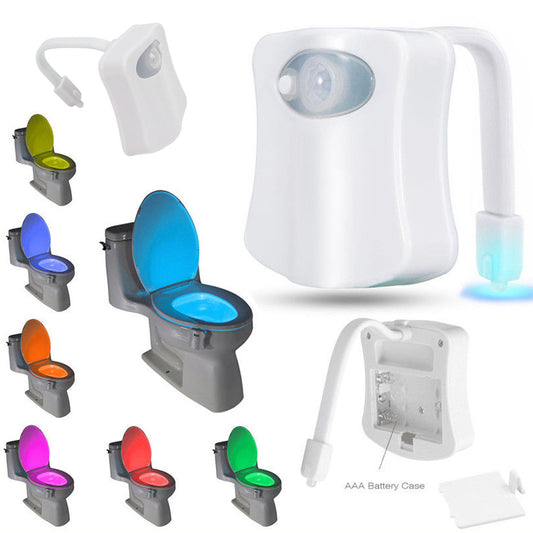 Lumière WC LED RVB universelle avec capteur crépusculaire