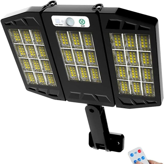 SPOT SOLAIRE 264 LED SMD DÉTECTEUR DE MOUVEMENT TÉLÉCOMMANDE HS-V97 PHOTOVOLTAÏQUE