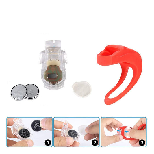 KIT 2 FEUX DE VÉLO À LED EN SILICONE AVANT ARRIÈRE VÉLO LUMIÈRE