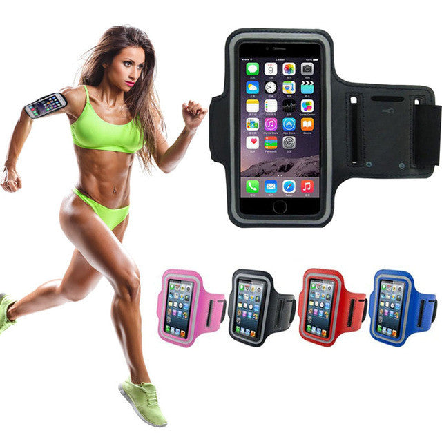 CUSTODIA BRACCIO FASCIA SPORT CORSA RUNNING UNIVERSALE CELLULARE 5'' POLLICI