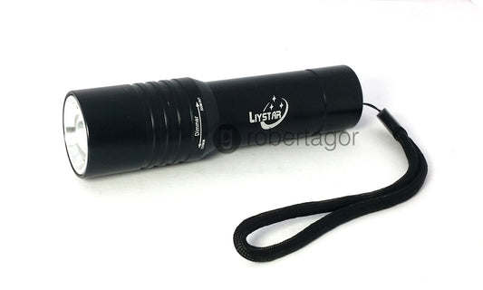 TORCHE LED LUMIÈRE BLANCHE 108000 W RECHARGEABLE ÉTANCHE SUPPORT VÉLO ZOOM FAXL