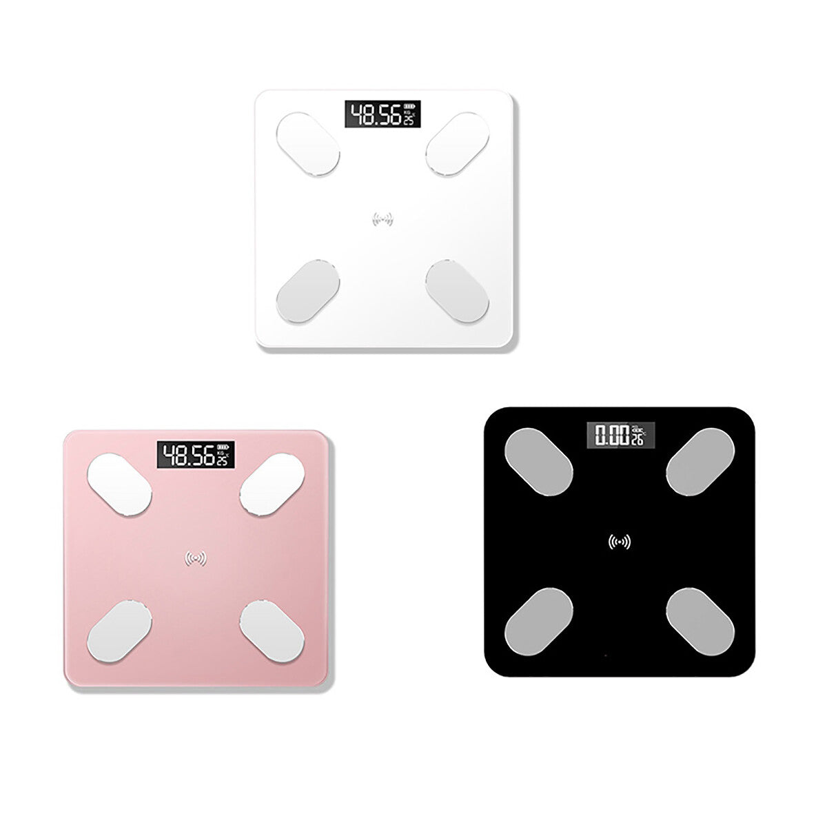 BALANCE PÈSE-PERSONNE NUMÉRIQUE ÉLECTRONIQUE BLUETOOTH EN VERRE PORTÉE 180 KG B24