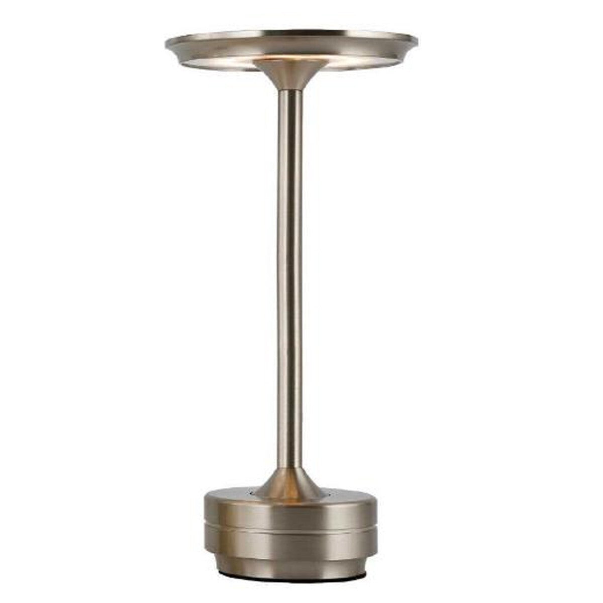 LAMPE DE TABLE TACTILE LED MODERNE RECHARGEABLE BAR HÔTEL RESTAURANT ARGENT ML-G04