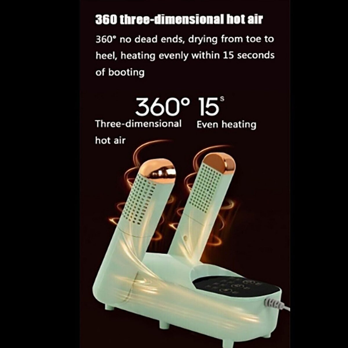 ASCIUGATORE ESSICCATORE SCARPE PIEGHEVOLE UV DEODORANTE DISPLAY STIVALI SPORT