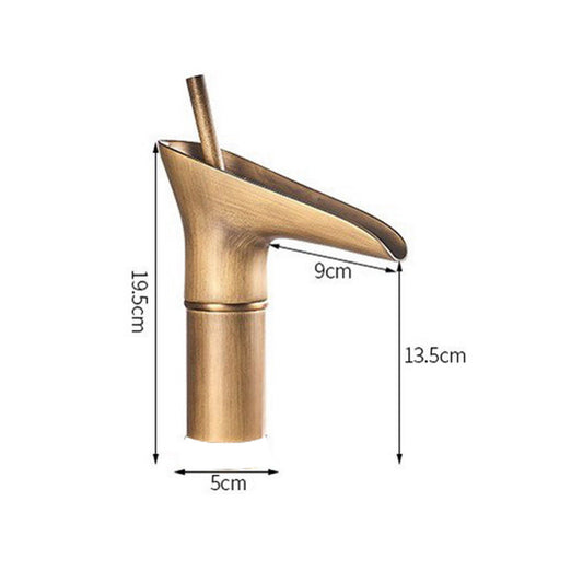 MITIGEUR VINTAGE SALLE DE BAINS BEC BAS CASCATA LAITON T2021