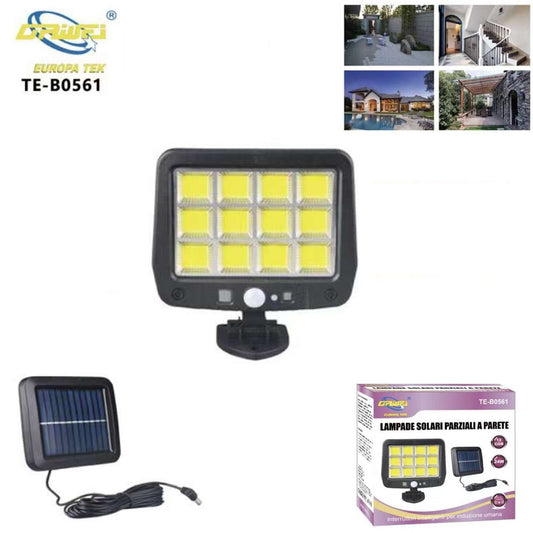 SPOT 12 LED COB 24W EXTÉRIEUR PANNEAU SOLAIRE DÉTECTEUR MOUVEMENT CRÉPUSCULAIRE 61