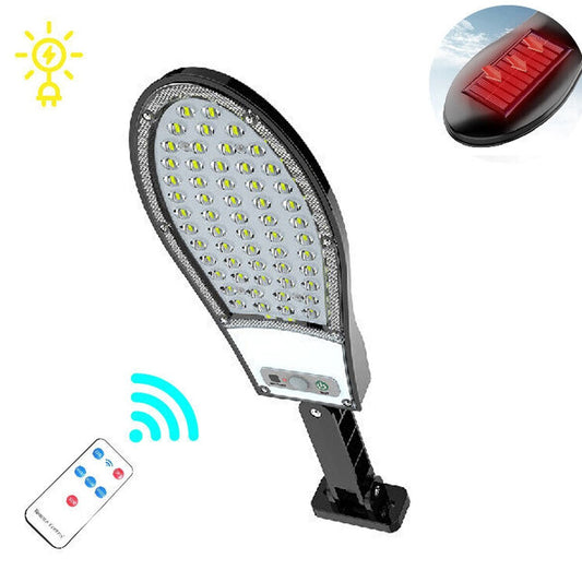 PROJECTEUR LAMPADAIRE 57 LED SMD RUE PANNEAU SOLAIRE PHOTOVOLTAÏQUE CAPTEUR IP65 30W