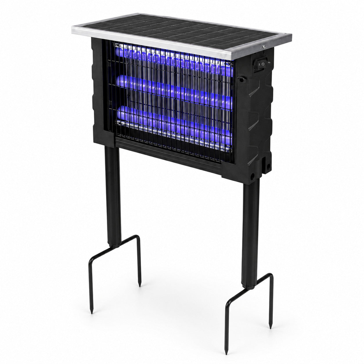 LAMPADA SOLARE ANTIZANZARE 15W UV ESTERNO UCCIDI INSETTI RICARICABILE IP65 04104