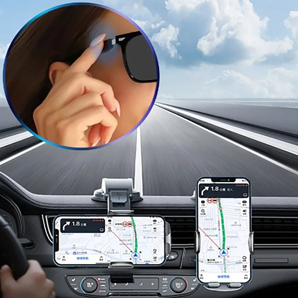 OCCHIALI SMART BLUETOOTH AI ASSISTENTE VOCALE TOUCH MUSICA CHIAMATE WIRELESS S01