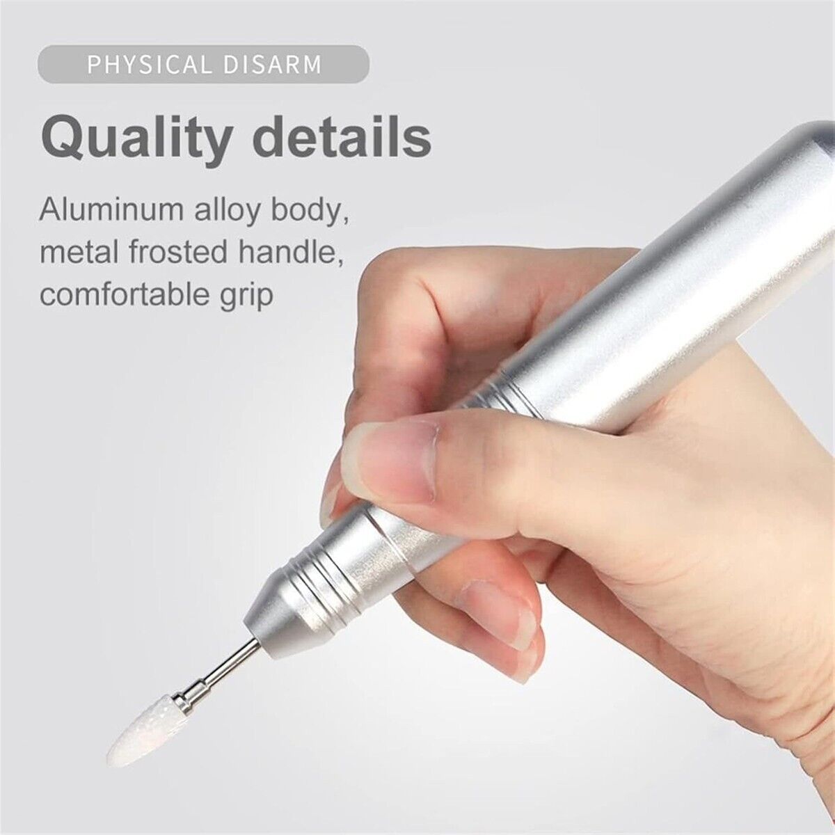 KIT FRESA UNGHIE ELETTRICA 35000 RPM USB MANICURE PEDICURE PORTATILE NAIL ART