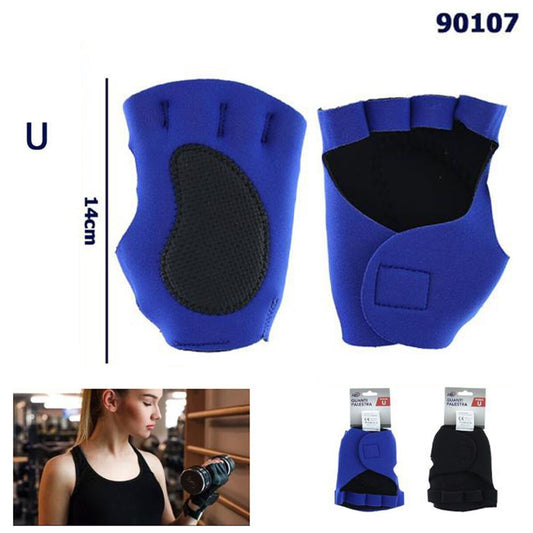 GANTS ANTIDÉRAPANTS ENTRAÎNEMENT MUSCULATION SPORT GANT FITNESS DOIGTS COURTS 90107