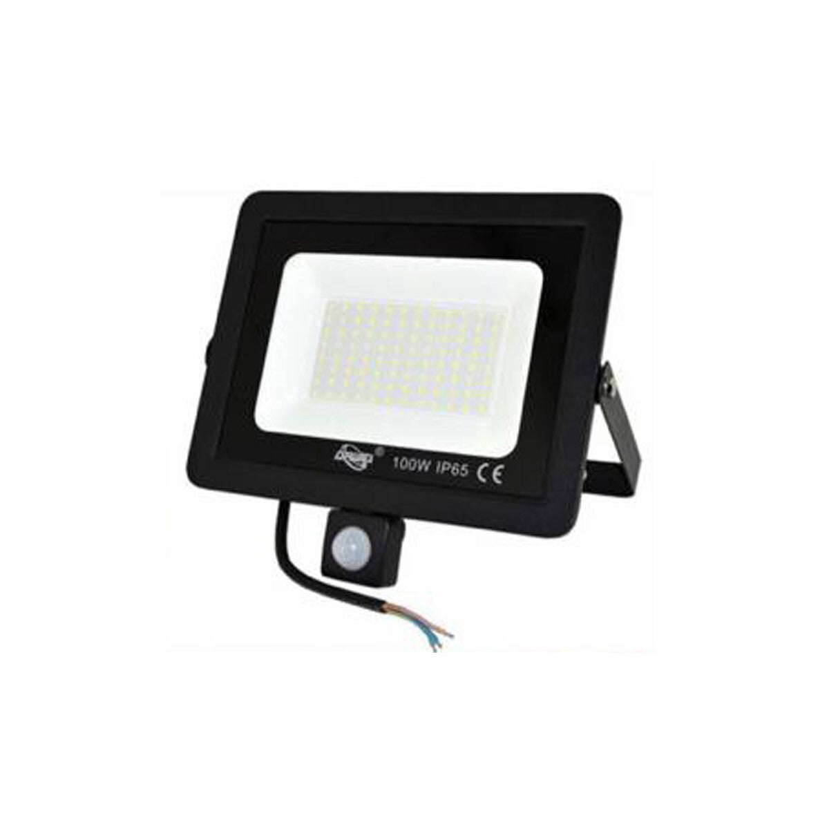 FARO LED FARETTO GIARDINO 100W LUCE FREDDA SENSORE MOVIMENTO CREPUSCOLARE