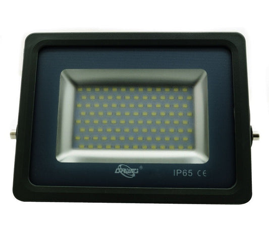 PROJECTEUR LED SMD SLIM EXTÉRIEUR IP65 BLANC FROID 6000K GRIS 100W