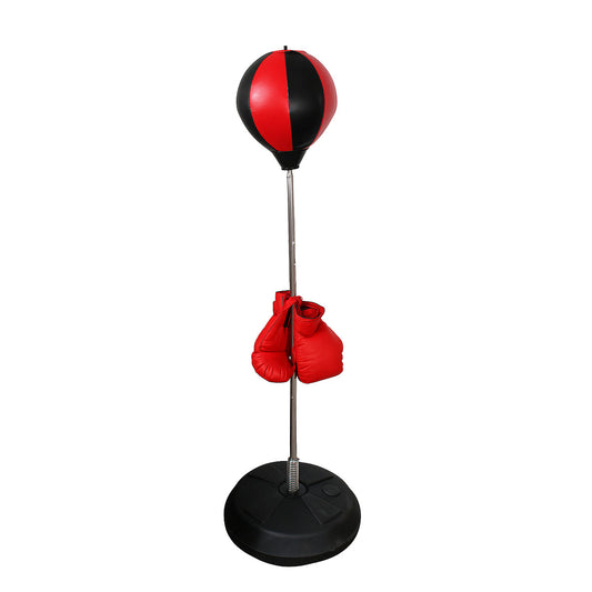 SAC DE BOXE AVEC POIRE DE VITESSE ET GANTS RÉGLABLE 150CM ENTRAÎNEMENT 94692