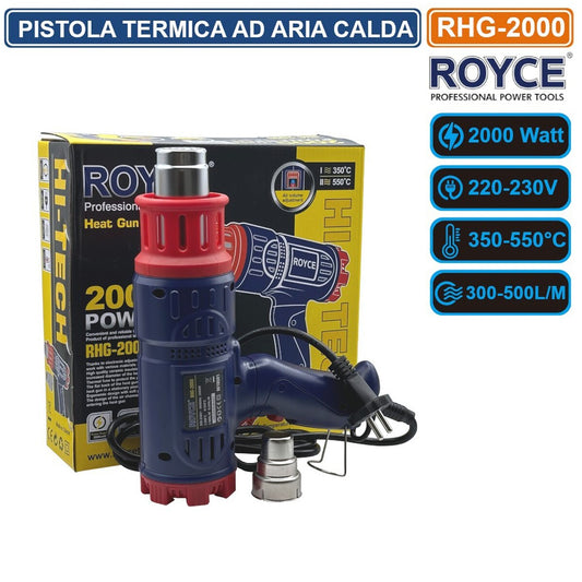 PISTOLET À AIR CHAUD 2000W DÉCAPEUR DOUBLE SÉLECTEUR DE TEMPÉRATURE