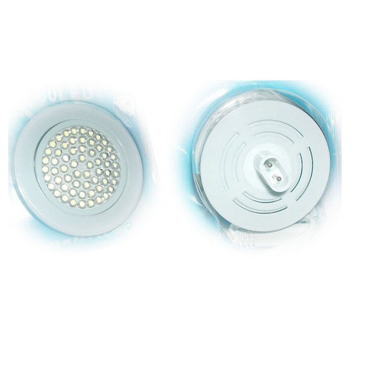 FARETTO BIANCO DA INCASSO 48 LED 4W 4 WATT 230V LUCE CALDA 3500K KELVIN