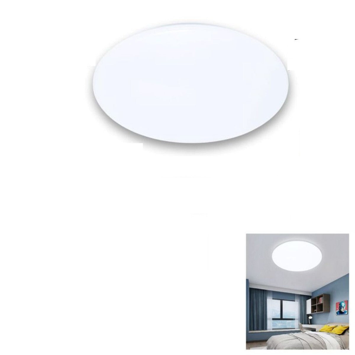 PLAFONIERA LED 18W 6500K LUCE FREDDA Ø260MM LAMPADA SOFFITTO BIANCA BTL-605