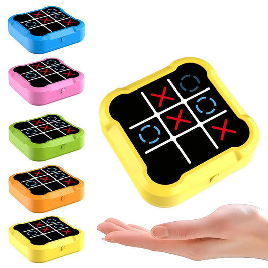 GIOCO TRIS ELETTRONICO INTERATTIVO LED MODERNO PORTATILE ADULTI E BAMBINI PUZZLE