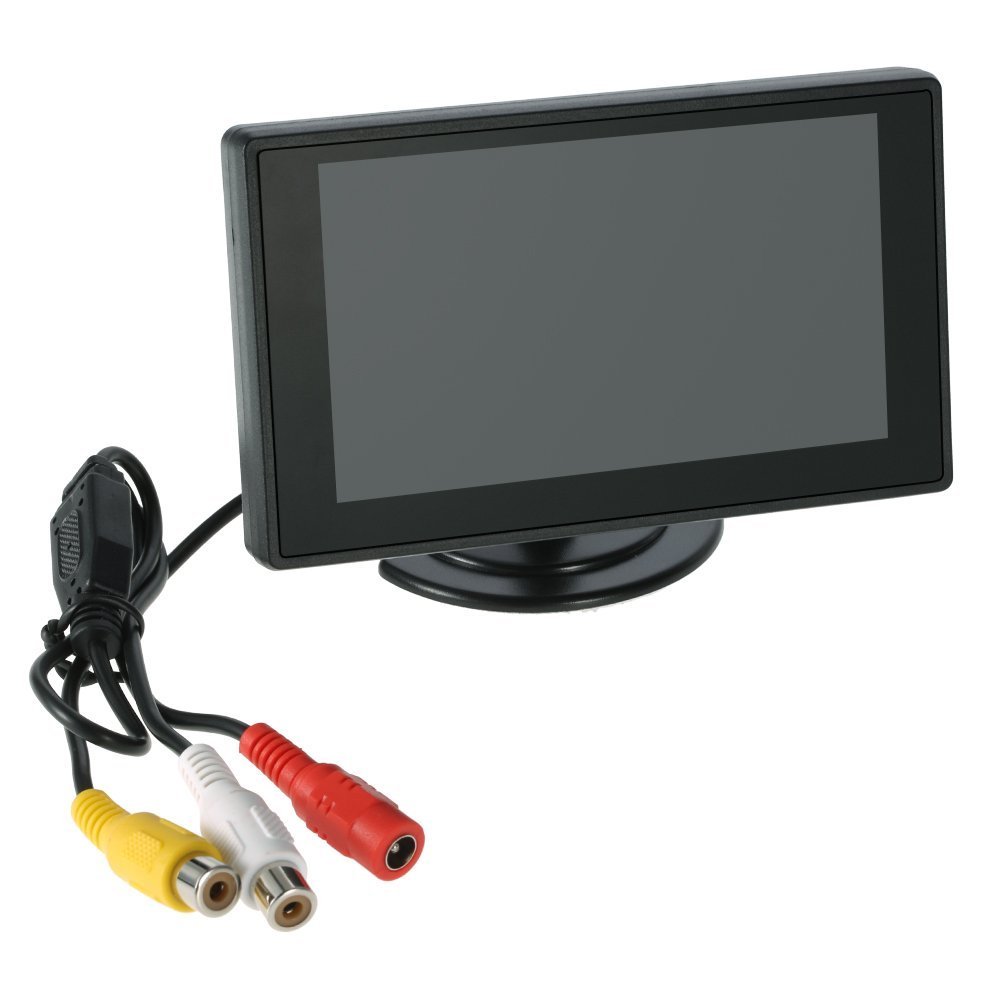 MONITOR LCD TFT 4.3" A COLORI AUTO CAMPER PER TELECAMERA RETROMARCIA REAR VIEW