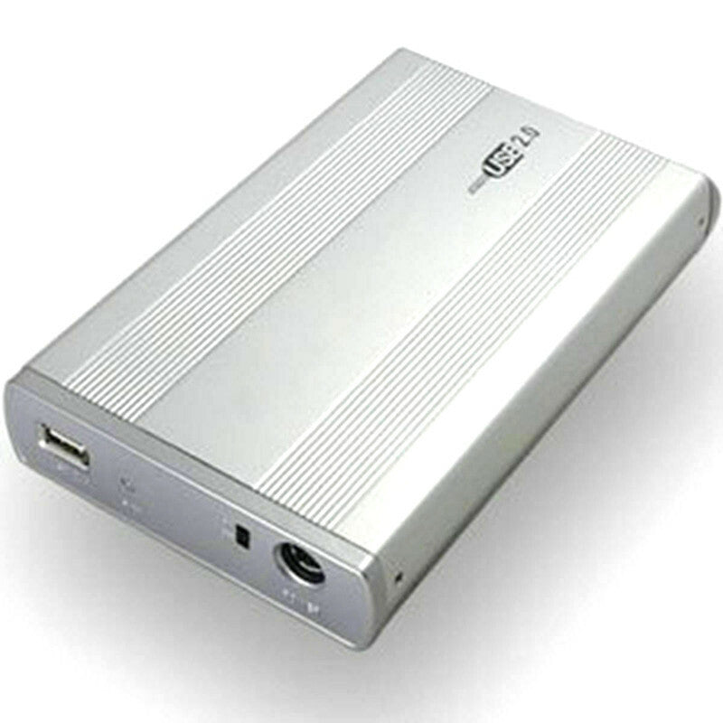 CASE BOX ESTERNO PER HARDISK HARD DISK IN ALLUMINIO HD 3.5" IDE USB 2.0 HDD