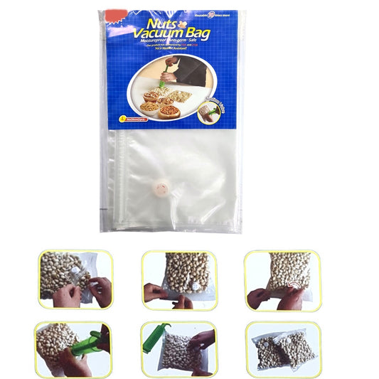 SACHET DE CONSERVATION ALIMENTS SOUS VIDE RÉUTILISABLE AVEC VALVE 37x30CM