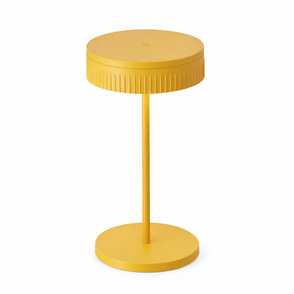 LAMPADA TAVOLO LED RICARICABILE TOUCH USB 2000MAH DESIGN MODERNO GIALLO LPT146