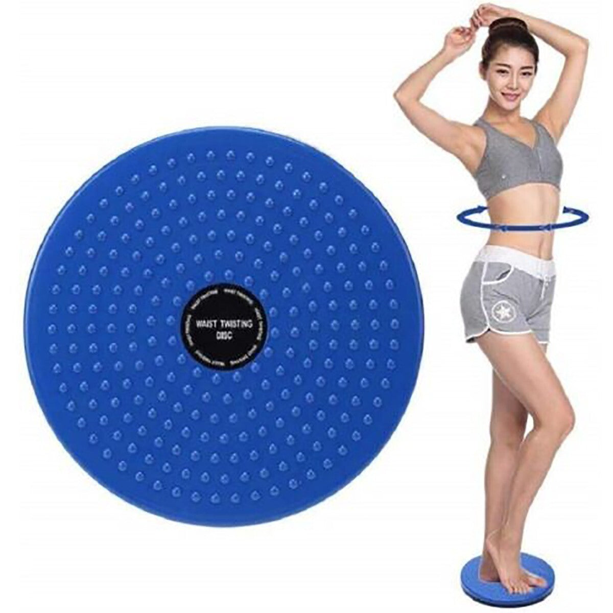 DISCO ROTANTE  FITNESS TORSIONE ALLENAMENTO GAMBE VITA FIANCHI EQUILIBRIO PIEDI
