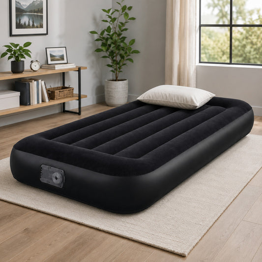 MATERASSO GONFIABILE SINGOLO BESTWAY CON POMPA ELETTRICA INCORPORATA 188x99x30CM