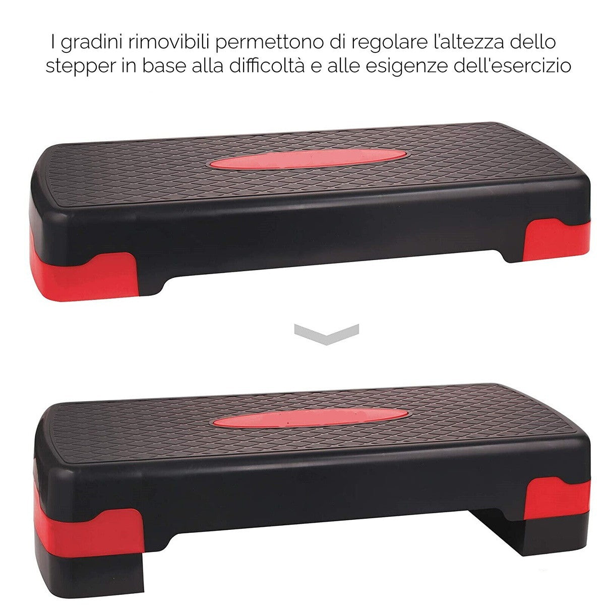 STEPPER AEROBICA PEDANA STEP REGOLABILE 2 LIVELLI CARDIO FITNESS YOGA PALESTRA