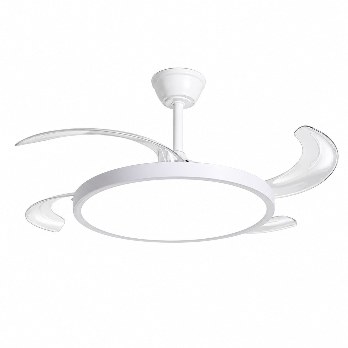 VENTILATORE SOFFITTO LUCE LED 80W PALE SCOMPARSA42" TELECOMANDO SJ-198 CB001