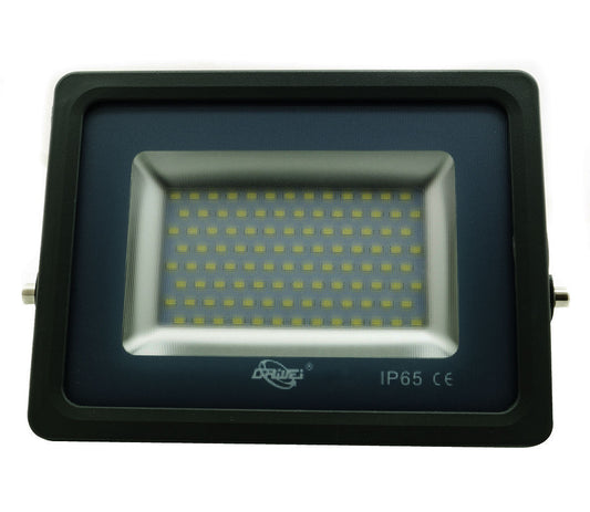 PROJECTEUR LED SMD SLIM EXTÉRIEUR IP65 LUMIÈRE BLANC FROID 6000K GRIS 30W