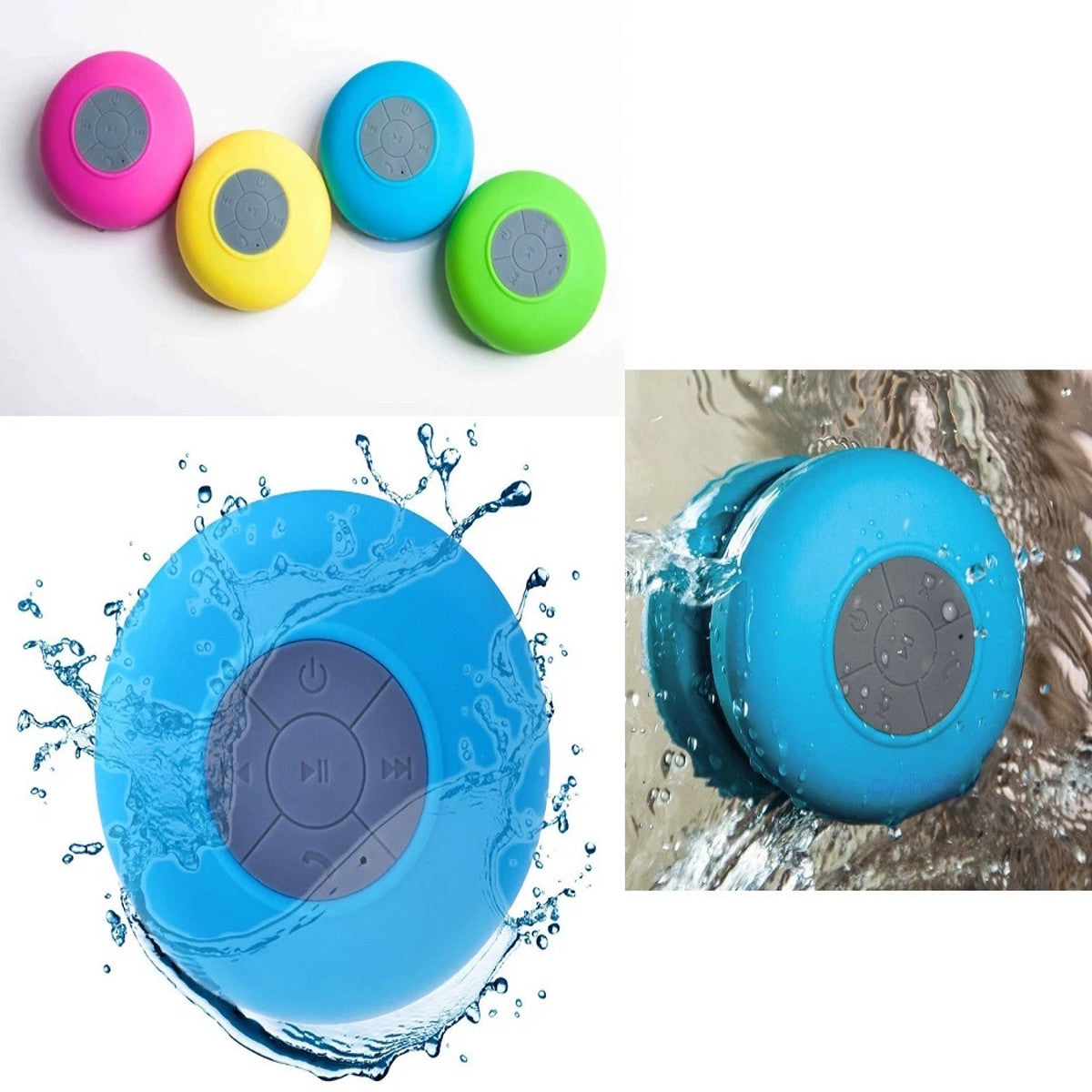 HAUT-PARLEUR BLUETOOTH ÉTANCHE À VENTOUSE AVEC MICROPHONE
