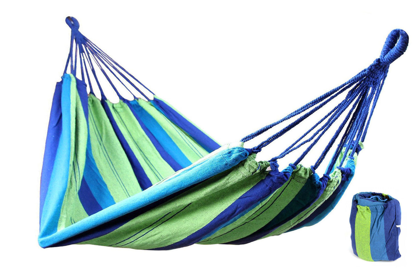 AMACA GIARDINO SINGOLA COLORATA SACCA COTONE CAMPEGGIO TENDA TESSUTO 190 X 80 CM