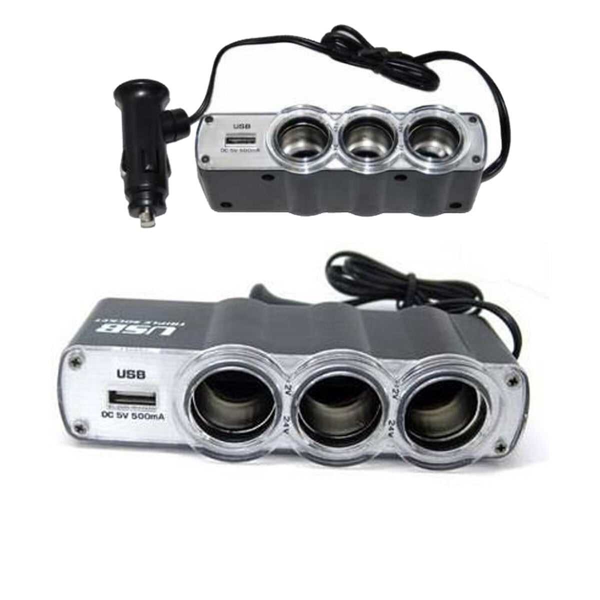 ADAPTATEUR USB VOITURE TRIPLE PRISE 12V CHARGEUR MULTIPLE TÉLÉPHONES WF-0120