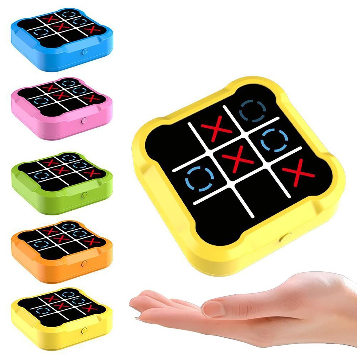 GIOCO TRIS ELETTRONICO INTERATTIVO LED MODERNO PORTATILE ADULTI E BAMBINI PUZZLE