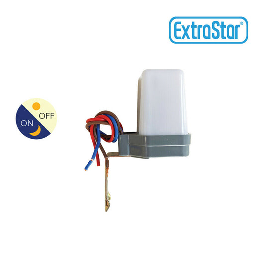 INTERRUPTEUR CAPTEUR CRÉPUSCULAIRE MINI 6A 220V POUR LAMPES PROJECTEUR SPOT LED