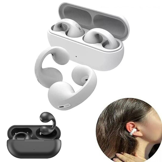ÉCOUTEURS BLUETOOTH 5.3 TWS À CONDUCTION OSSEUSE CLIP D'OREILLE SMATPHONE