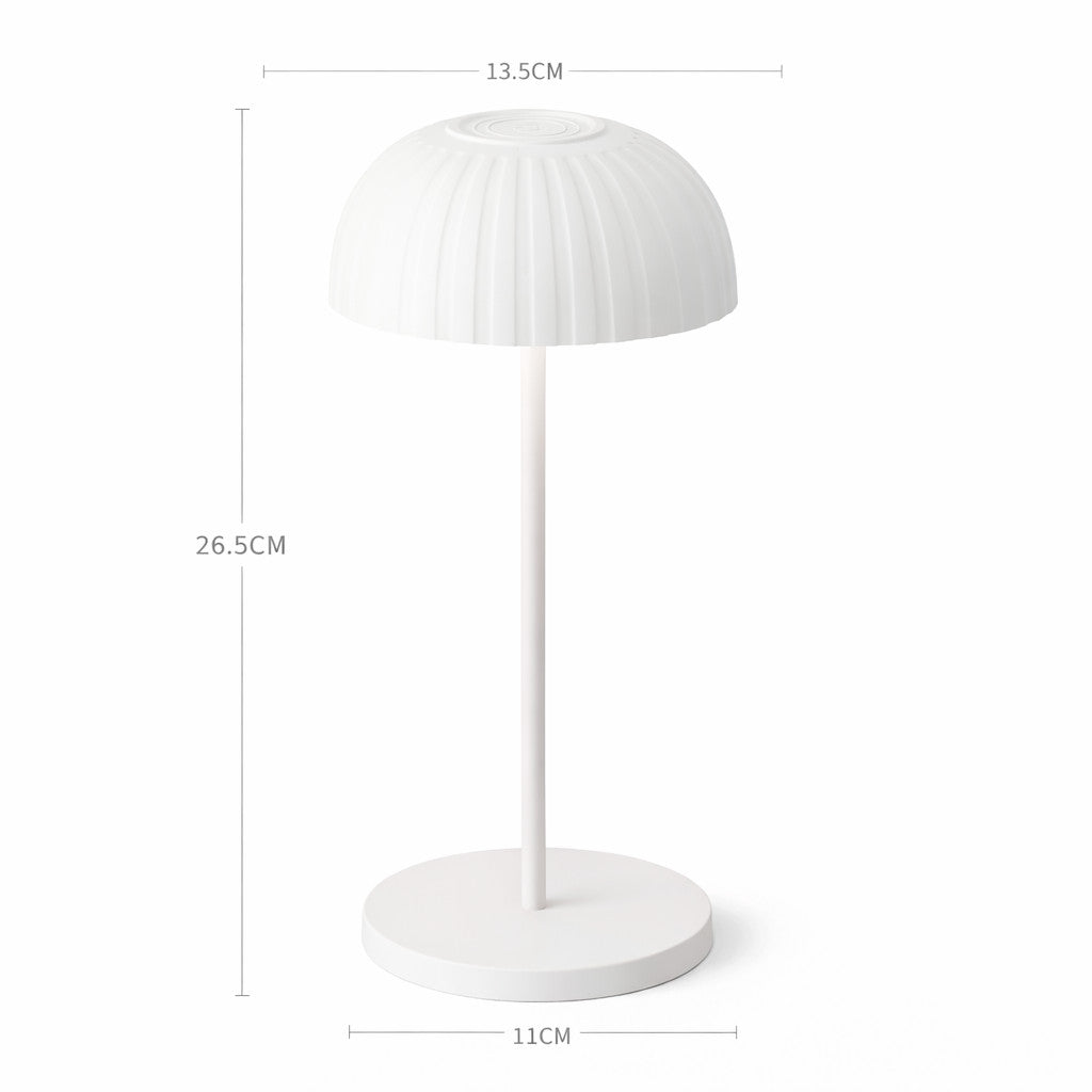 LAMPADA TAVOLO LED RICARICABILE BIANCA TOUCH USB BATTERIA 2000MAH DESIGN LPT144