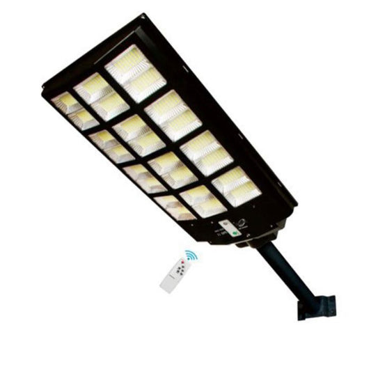 RÉVERBÈRE SOLAIRE POTEAU TÉLÉCOMMANDE DÉTECTEUR MOUVEMENT 1200W