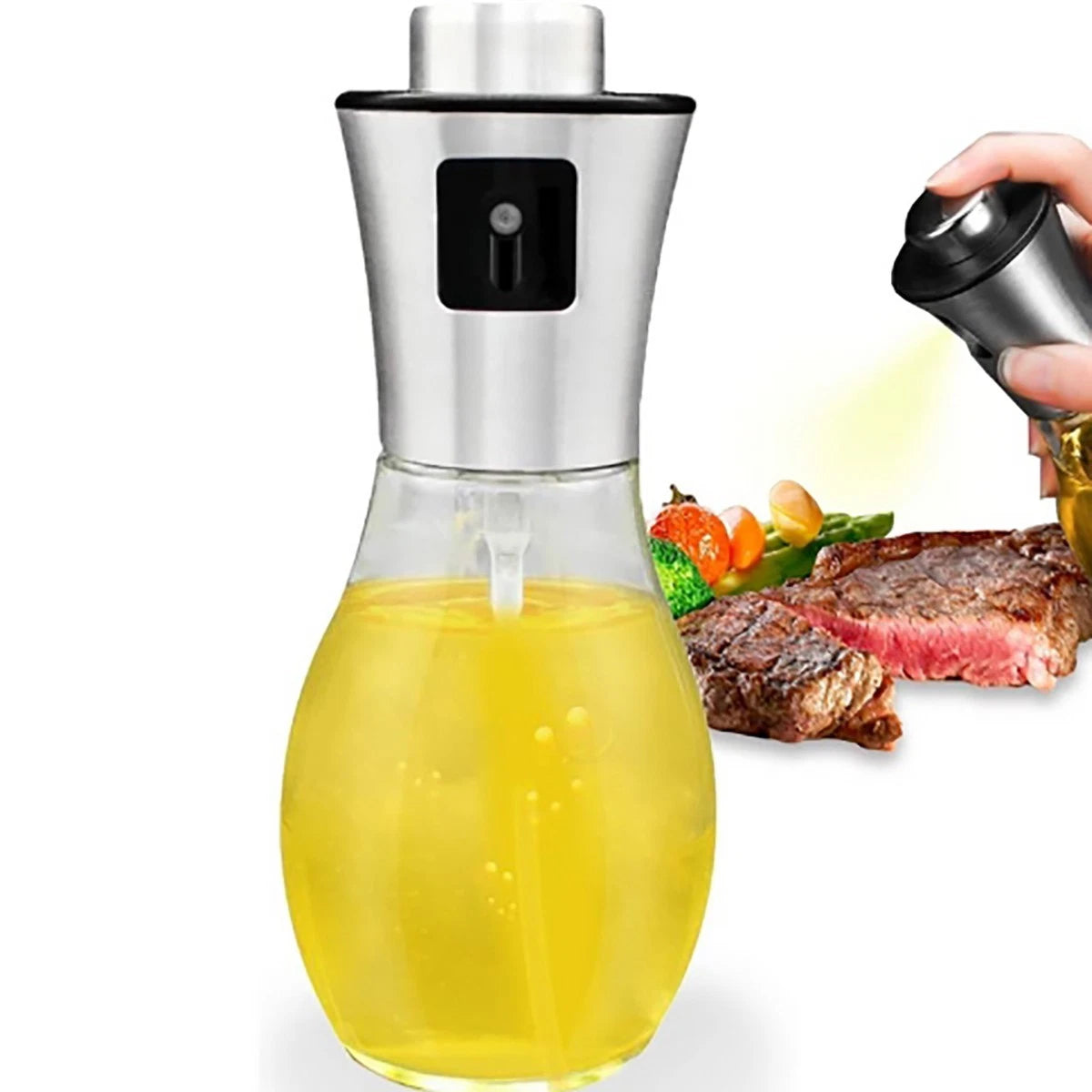 NEBULIZZATORE OLIO 200ML SPRAY PORTATILE SPRUZZATORE OLIO ACETO DA CUCINA