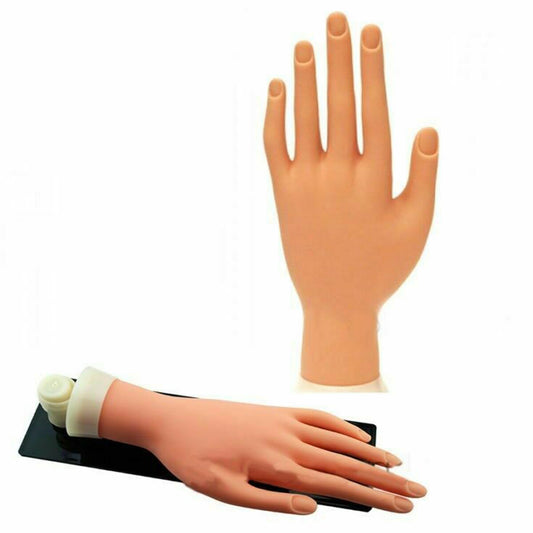 MANO FINTA PER PRATICA RICOSTRUZIONE UNGHIE NAIL ART E GEL ESTETICA ESTETISTA