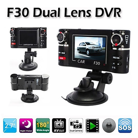 CAMÉRA MONITEUR DVR ENREGISTREUR VIDÉO TF 2 CANAUX VOITURE 8 LED IR TAXI
