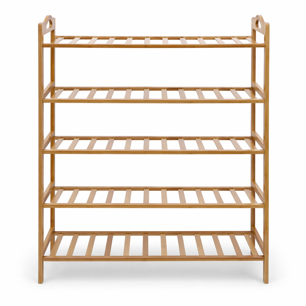 SCARPIERA IN LEGNO 5 RIPIANI PORTASCARPE SALVASPAZIO 68X24X90 CM 69414
