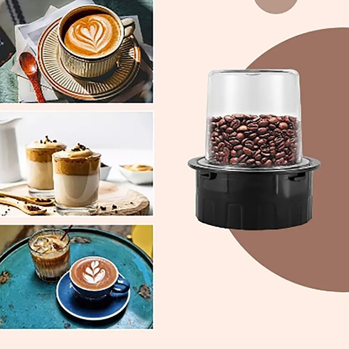 FRULLATORE ELETTRICO 2 IN 1 MACINA CAFFE TRITATUTTO 500W MIXER FRUTTA 1.5L SK163