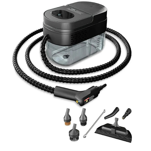 NETTOYEUR VAPEUR À MAIN 7 ACCESSOIRES RÉSERVOIR 1,6L MAISON VOITURE SOLS