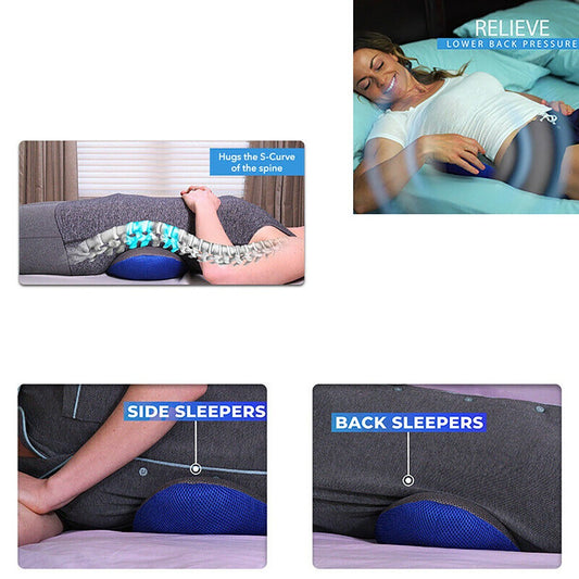 COUSSIN DOS SOUTIEN LOMBAIRE MÉMOIRE DE FORME ORTHOPÉDIQUE GENOUX LAVABLE